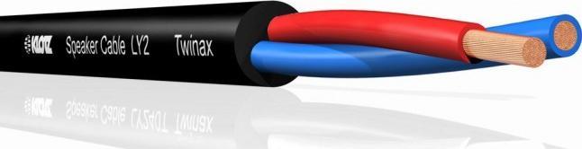 Klotz LY225S.100 speakerkabel twinaxiaal 2 x 2.5 mm op rol van 100 meter (100 m)