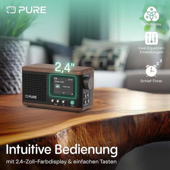 Productafbeelding Pure Klassieke Mini (DAB+, FM, Bluetooth)