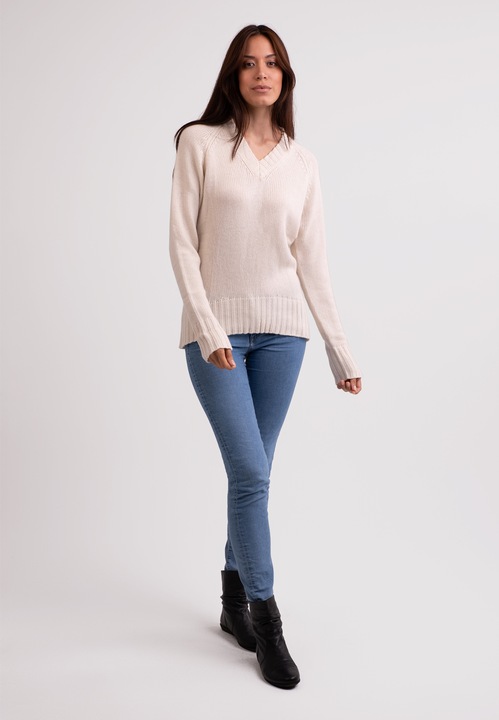 Immagine prodotto Cash-Mere Recycelter Kaschmir V-Ausschnitt Pullover (XS, S)