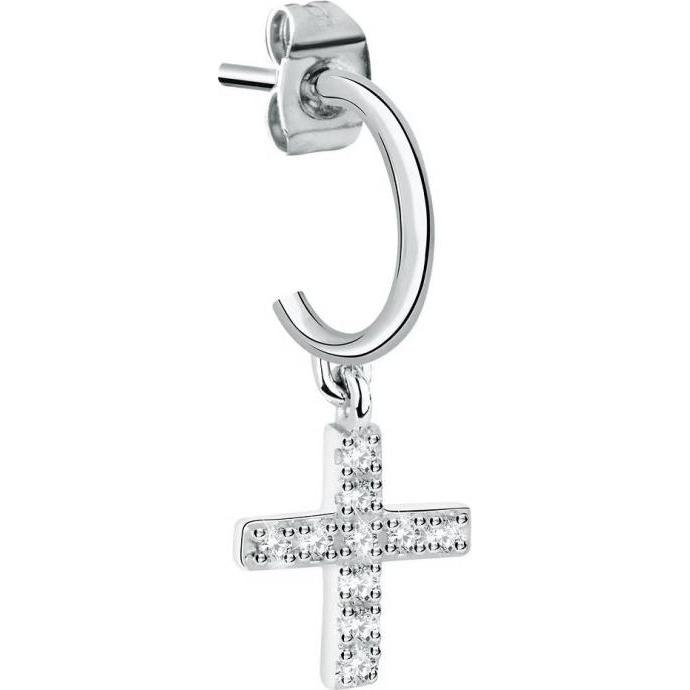 La Petite Story, Ohrringe, - Single steel earring "+" LPS02AQM91, (Edelstahl)