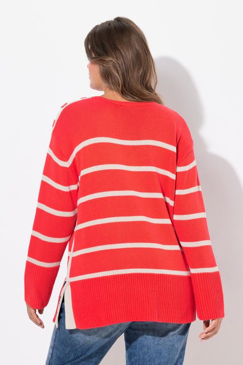 Produktbild Laurasøn Ringel Strickpullover, Langarm, Rundhals (50)