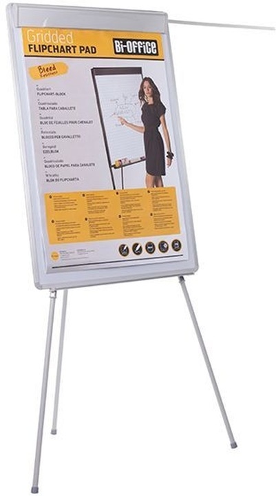 Immagine prodotto Bi-Office In offerta: flipchart DESIGN + 1 blocco per lavagna a fogli mobili, 1 marchio in omaggio (70 x 100 cm)