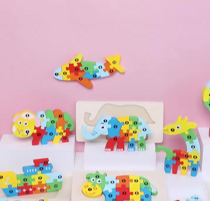 Image du produit Activity Board Puzzle 3D en bois pour enfants, puzzle éducatif, cadeau idéal pour garçons et filles, jouet de