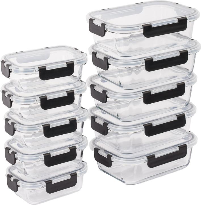 Actual product image Relaxdays Glass container set (1.04 l)
