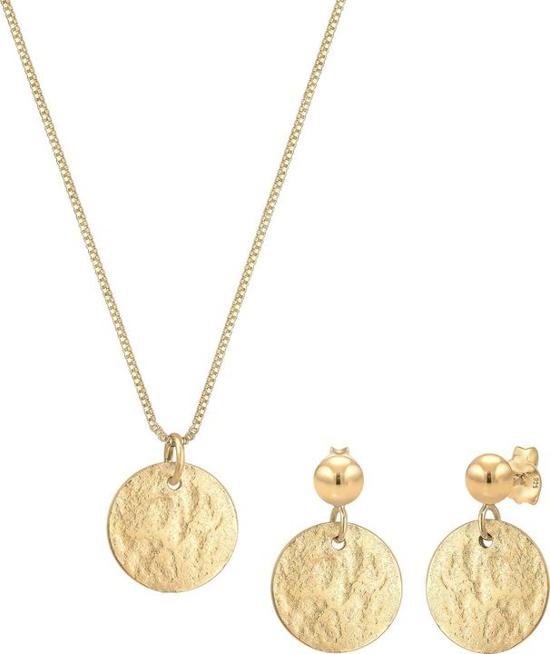 Elli Organic, Plättchen, Schmuckset (925 Sterling Silber)