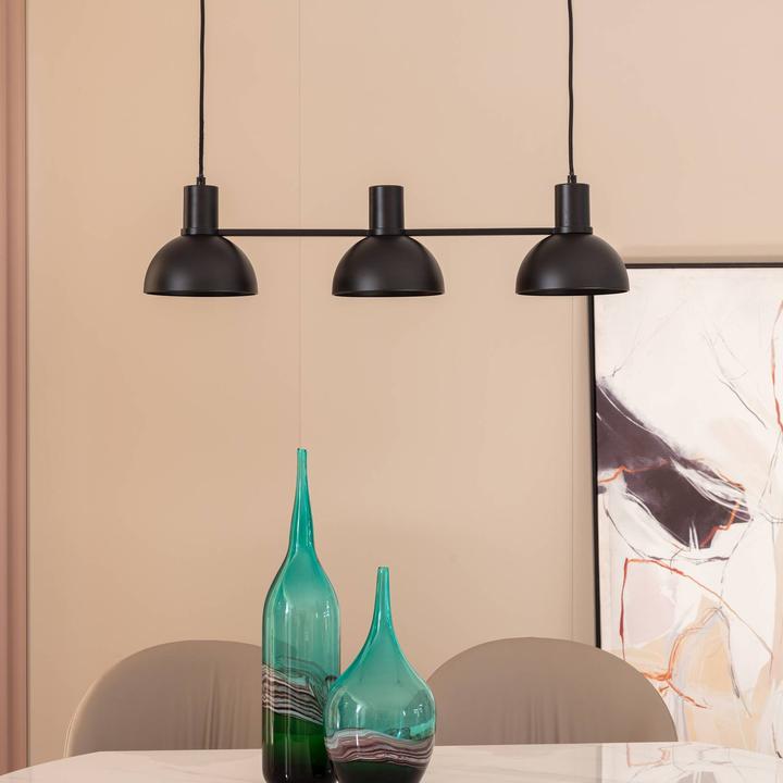 Actual product image Lucande Mostrid 3 pendant light Black (E27)
