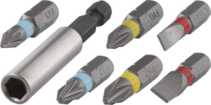 Produktbild wolfcraft 1 Bit-Set Solid 12-tlg. SL, PH, PZ (Kreuz Phillips PH, Kreuz Pozidriv PZ, Schraubschlitz)