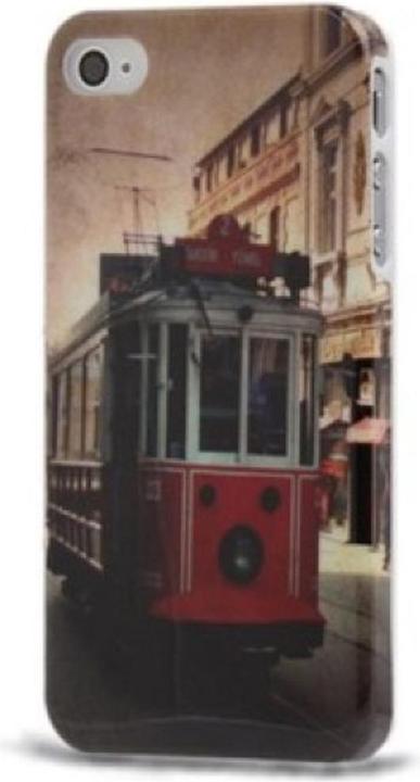 Produktbild König Design Schutzhülle Hard Case Hülle für Handy iPhone 4 & 4S Strassenbahn (Apple iPhone 4, LG G4s)