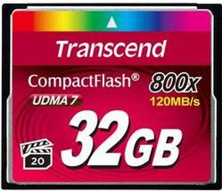 Transcend Premium CompactFlash 32GB Card R120MB/s VGP 20 MLC (32 GB, CF)