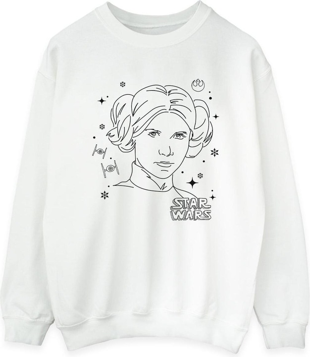 Produktbild Star Wars Episode IV: A New Hope Leia Christmas Sketch Sweatshirt (XXL)