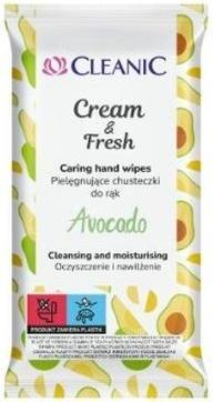 Actual product image Cleanic Cream & amp Fresh Avocado refreshing wipes, 15 pieces (15 Piece)