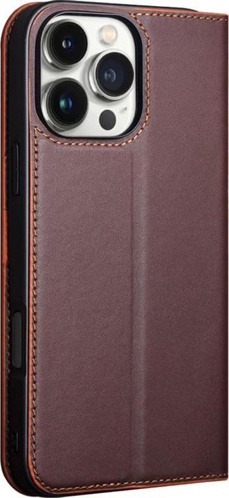 Immagine prodotto QiAlino Coperchio Flip Marrone scuro opaco (Apple iPhone 15 Pro Max)