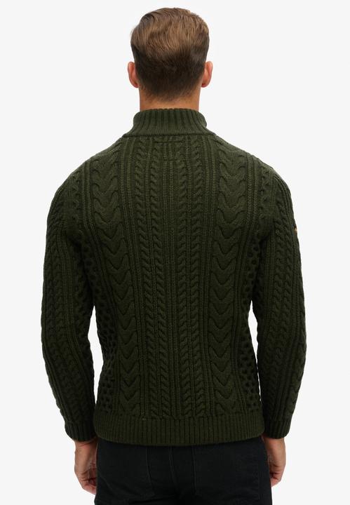 Image du produit Superdry Pull en maille torsadée à col camionneur Vintage Jacob (L)