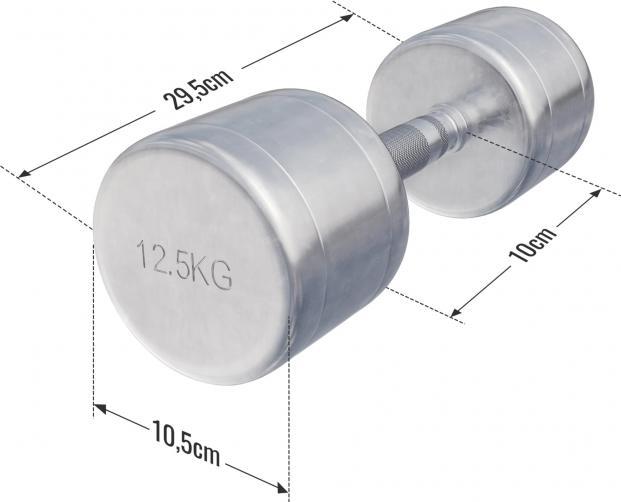 Image du produit Gorilla Sports Chrom Kurzhanteln (2 x 12,5 kg)