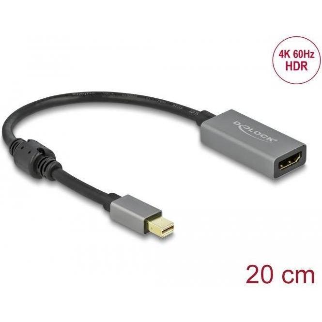 Thumbnail - Delock Mini-DisplayPort zu (Mini DP, 20 cm), Data + Video Adapter, Grau