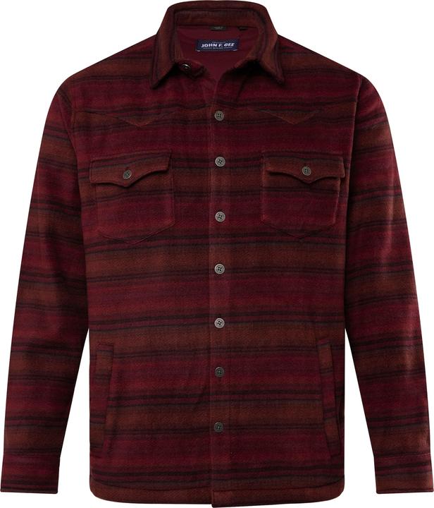 Immagine prodotto John F. Gee Fleece-Overshirt, Langarm, Kentkragen (6XL)
