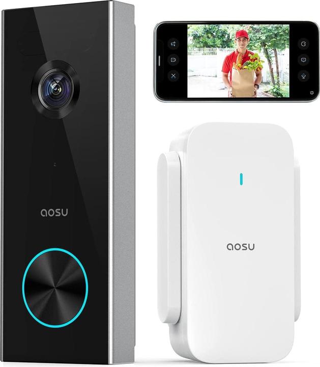 Image du produit Aosu Sonnette de porte avec caméra (WiFi)