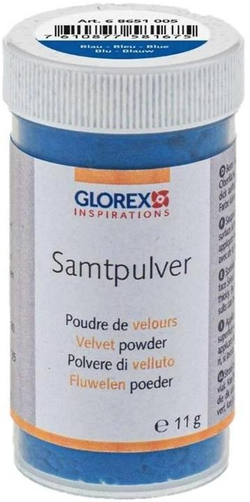 Produktbild Glorex Samtpulver 11 g, Blau
