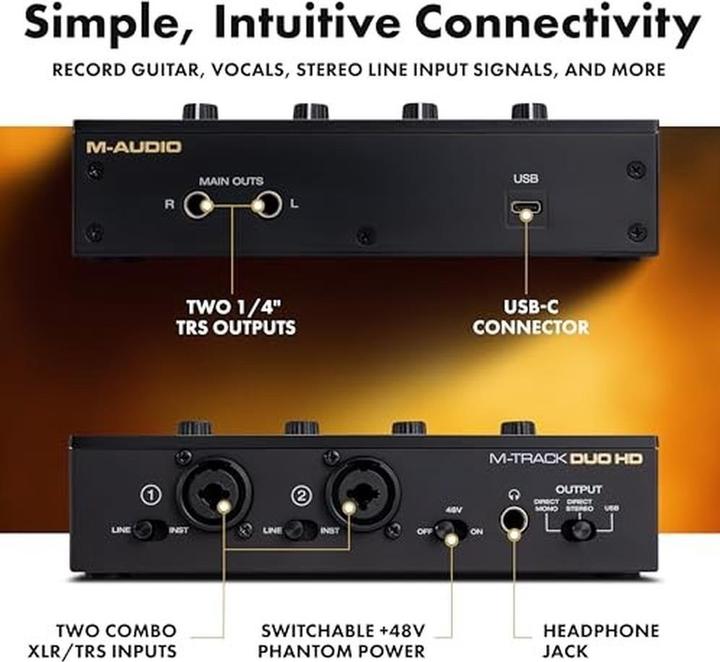 Actual product image M-Audio M-Track Duo HD Producer Pack (USB)