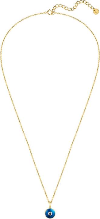 Produktbild Glanzstücke München Kette mit Anhänger Sterling Silber gelbgold Emaille - 38504 (Sterling Silber 100%, 40 - 45 cm)