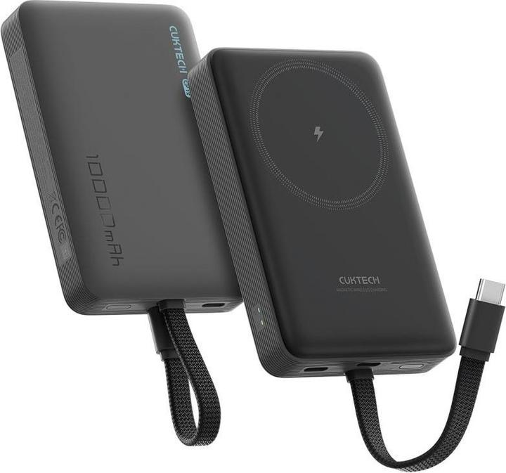 Cuktech CP132ML 10000mAh MagSafe-kompatible Powerbank – Schwarz (10000 mAh, 22.50 W)