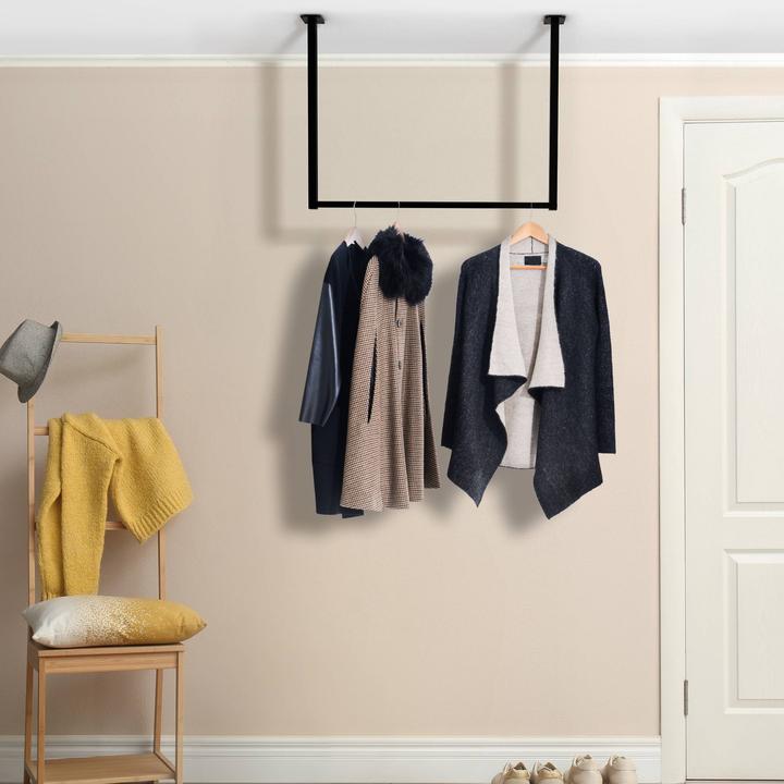 Produktbild CLP Kleiderstange Fenton aus Metall für Deckenmontage