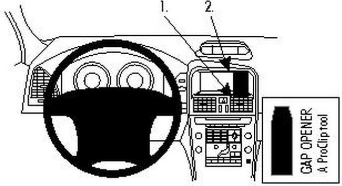 Produktbild Brodit ProClip Center mount - Befestigungsklammer(n)
