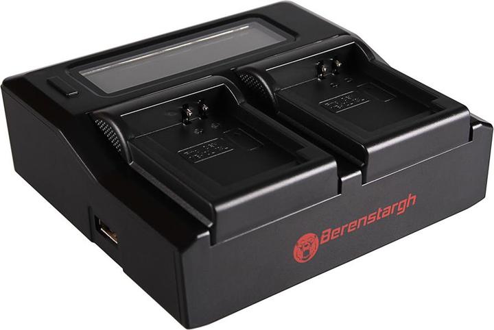 Image du produit Berenstargh Dual LCD USB Ladegerät f. Canon NB12L NB13L Legria Mini X NB12L NB13L PowerShot G1 X Mar (Chargeur de batterie d'appareil photo)