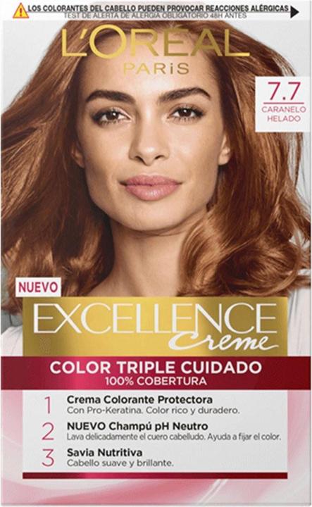 Actual product image L'Oréal Paris EXCELLENCE cream ink #7.7-caramelo helado (#7.7-caramelo helado)