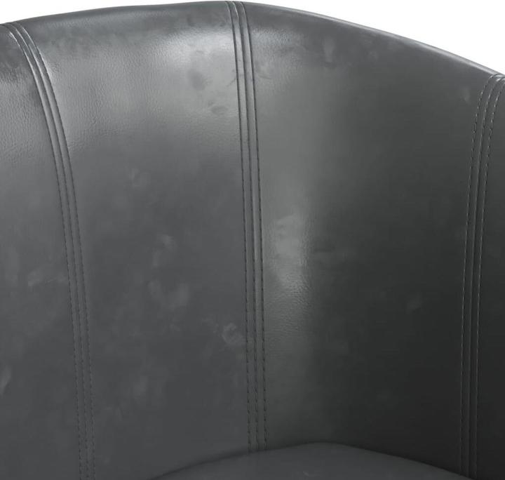 Produktbild VidaXL Clubsessel Grau Kunstleder,Farbe: Grau,Material: Kunstleder