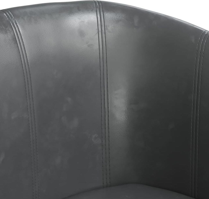 Actual product image VidaXL Clubsessel Grau Kunstleder,Farbe: Grau,Material: Kunstleder