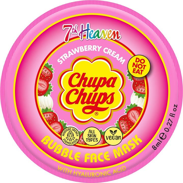 7th Heaven Bubble Mask Chupa Chups Strawberry Cream 8 ml (8 ml)