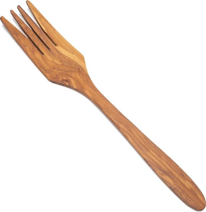 Produktbild Natura Punto Serviergabel, 4 Zacken, 35 cm,Olivenholz