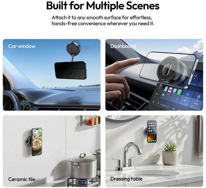 Actual product image Ulanzi SK 25 Mobile PhoneSuction Cup Holder