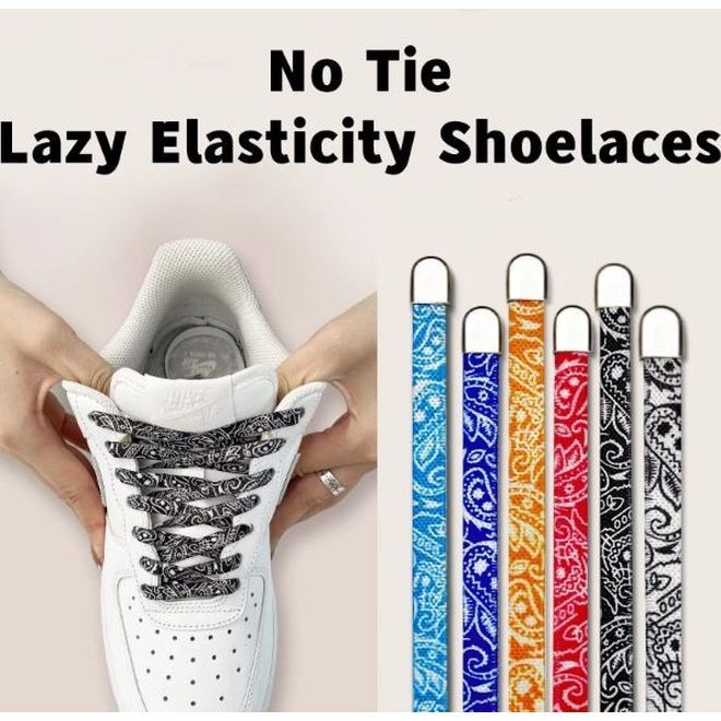 Actual product image MU Classic Bandana Series 1 pair of elasticated shoelaces (100 cm)