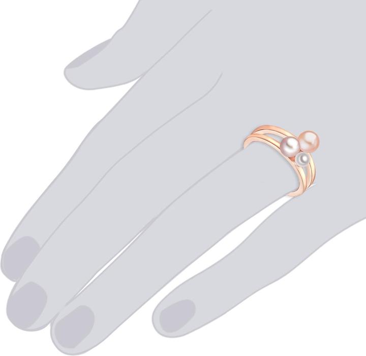 Immagine prodotto Lulu & Jane Perla d'acqua dolce in argento 925 - Oro rosa - 33288 (60, 925 Argento)