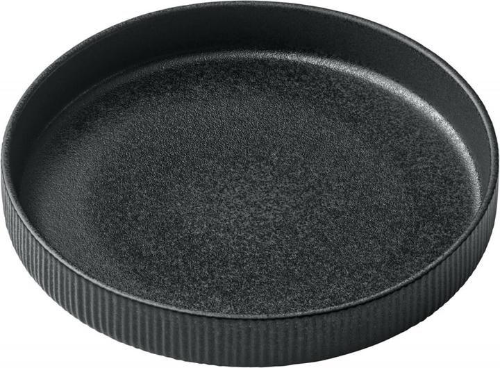 Produktbild Schönwald Playground Nara Teller tief hoher Rand Relief schwarz D24cm (1 x, 24 cm)