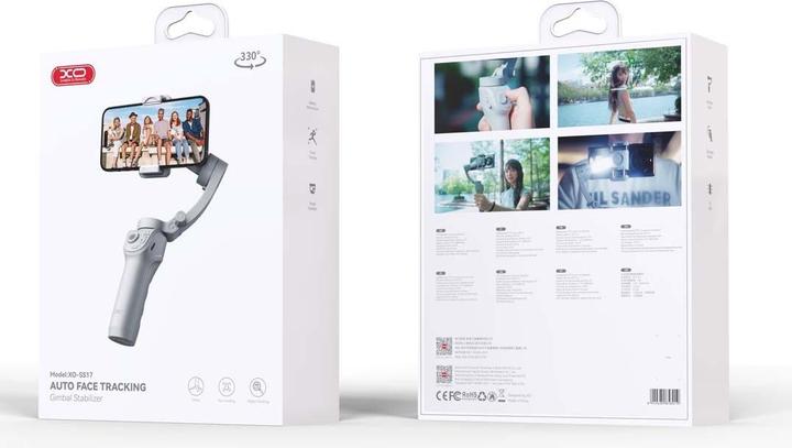 Actual product image xO gimbal selfie stick Bluetooth tripod SS17 gray
