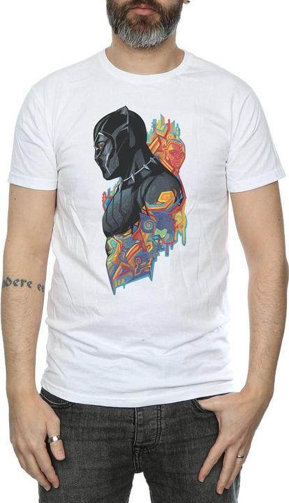 Actual product image Mens Black Panther Profile T-Shirt (XL)