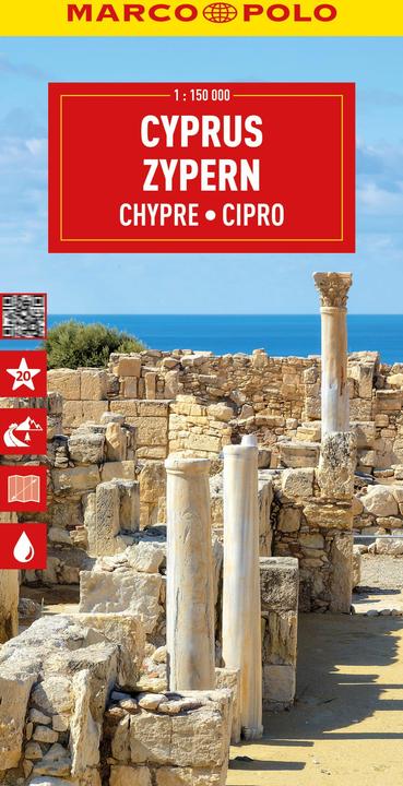Immagine prodotto Mappa turistica di Cipro 1:150.000