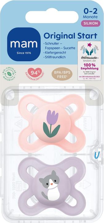 Produktbild MAM Ori.Start Silikon 0-2M T/K 2St (2x, 0 - 2 Monate)