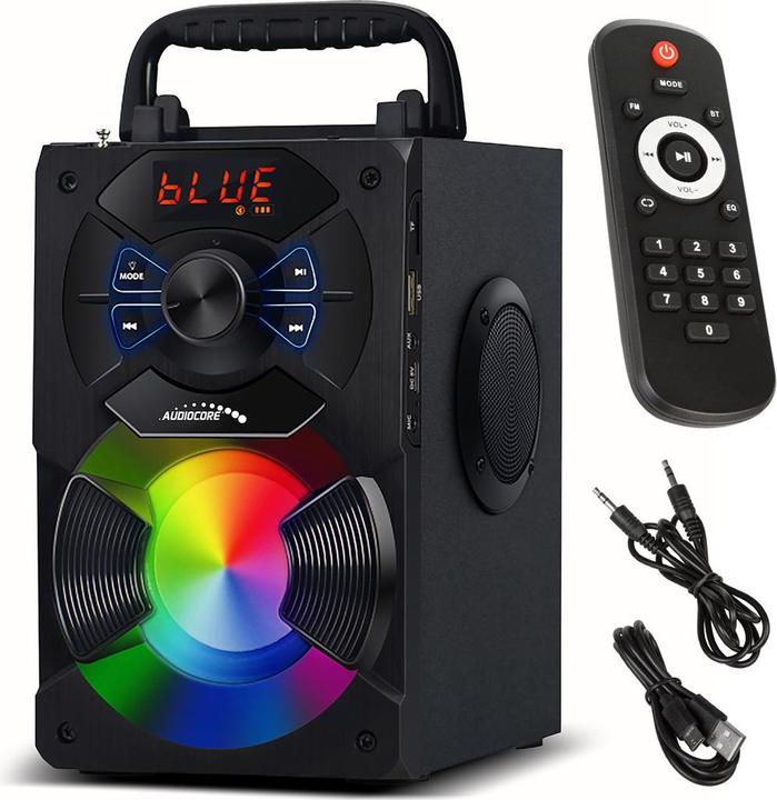Actual product image Audiocore The AC730 speaker is black (3 h, Battery operated)
