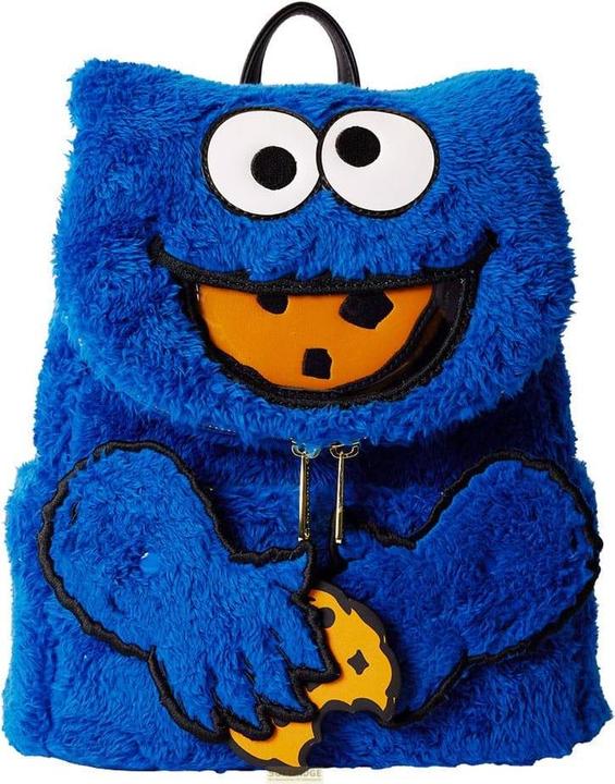Productafbeelding Loungefly Sesame Street Cookie Monster Plush backpack + purse