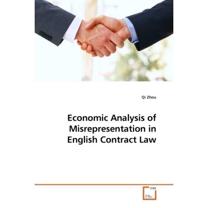 Economic Analysis of Misrepresentation in English Contract Law, Fachbücher von Qi Zhou