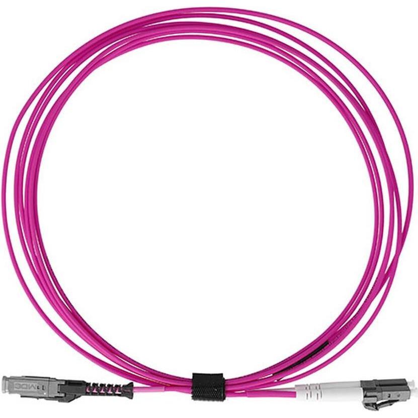 BlueOptics Duplex LWL Patchkabel MDC-LC Multimode OM4 0.5 Meter (S/UTP, CAT7a, 0.50 m), Netzwerkkabel