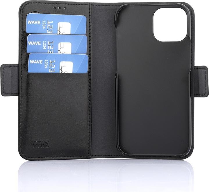 Actual product image Wave Duo BookCase -suojakotelo, iPhone 13 mini, musta (Apple iPhone 13 mini)