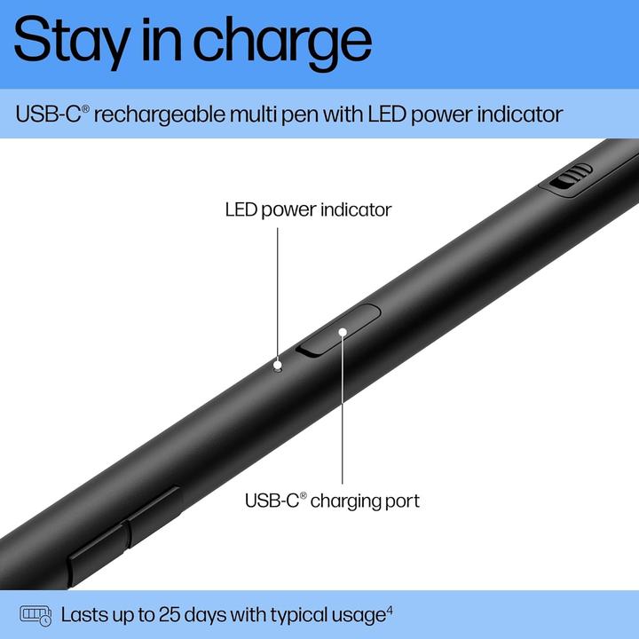 Actual product image HP 700 Rechargeable Multi Pen-EURO (P)