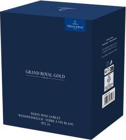 Produktbild Villeroy & Boch Weissweinkelch, Set 2tlg. Grand Royal Gold (12 cl, 2 Gläser, Weissweingläser)