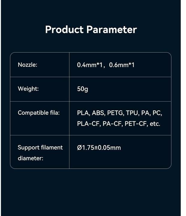 Actual product image Creality Heating element Ender 3V3 SE heating block set (Blast pipe)