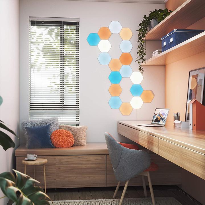 Actual product image Nanoleaf Shapes Hexagons Starter Kit (15x) (100 lm)
